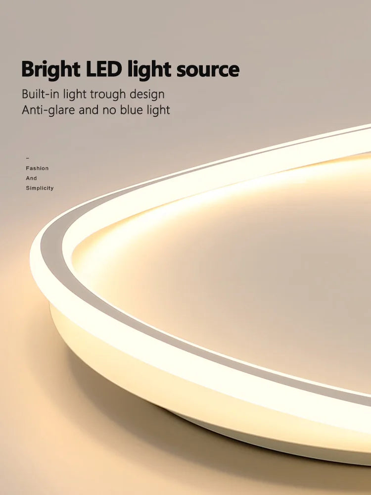 Axyaa Round Master Bedroom LED Ceiling Lamp - Nordic ins Style, Modern Atmosphere