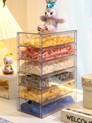 Axyaa Kids Toy & Craft Organizer Box - Clear Plastic Storage for Toys & Cosmetics