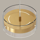 Axyaa Nordic Black Gold Crystal Chandelier - Three-Head Pendant LED Light for Kitchen Island