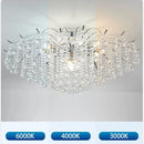 Axyaa Silver Crystal Chandelier Pendant Lamp for Luxurious Ambiance