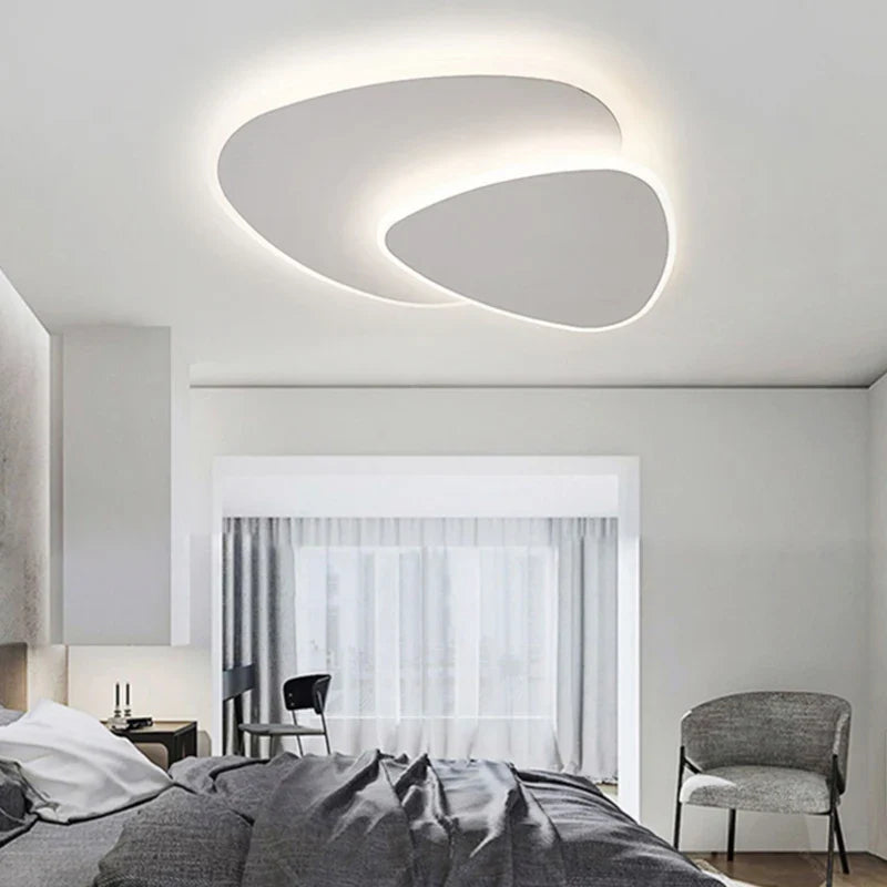 Axya LED Ceiling Lamp: Modern White Chandelier for Home Decor - Bedroom, Living Room, Study, Kitchen