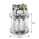 Axyaa Acrylic Makeup Organizer Rotating Storage Box for Cosmetics and Skincare
