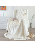 Axyaa Faux Fur Throw Blanket - Soft, Warm, Cozy Home Décor