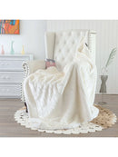 Axyaa Faux Fur Throw Blanket - Soft, Warm, Cozy Home Décor