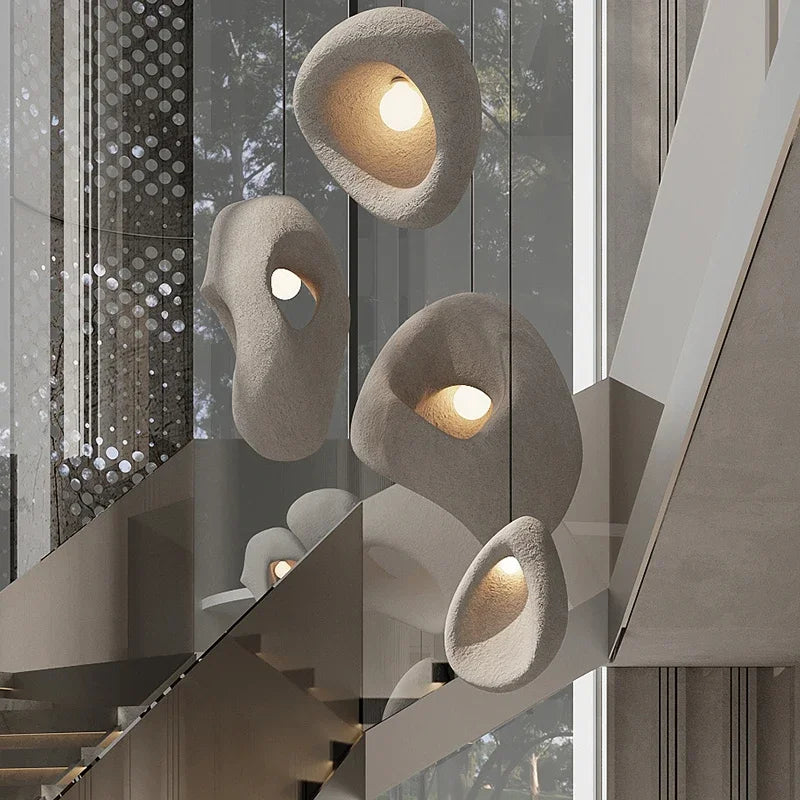 Axyaa Nordic Stair Chandelier Ceiling Light Pendant for Living Room, Bedroom, Dining Room