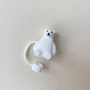 Axyaa Cute Animal Straw Toppers for Stanley Cup, Kawaii Silicone Cover for Tumblers