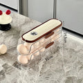 Axyaa Refrigerator Egg Organizer: Sliding Carton & Automatic Roller for Kitchen Countertop