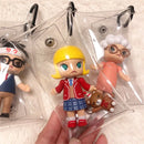 Axyaa Transparent PVC Coin Purse Key Bag for PopMart Toy Dolls