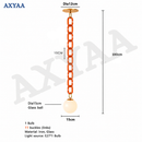 Axyaa Glass Chain Pendant Light for Restaurant, Clothing Store, and Children's Room