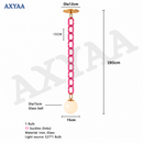 Axyaa Glass Chain Pendant Light for Restaurant, Clothing Store, and Children's Room