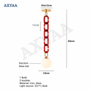 Axyaa Glass Chain Pendant Light for Restaurant, Clothing Store, and Children's Room