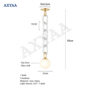 Axyaa Glass Chain Pendant Light for Restaurant, Clothing Store, and Children's Room