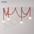 Axyaa Glass Chain Pendant Light for Restaurant, Clothing Store, and Children's Room