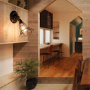 Axyaa Industrial Cage Wall Sconce Adjustable Rustic Lighting LED Fixture