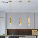 Axya Gold Copper Chandelier - Modern Nordic Design for Bedroom, Dining Room, and Study