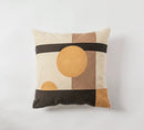 Axyaa Abstract Geometric Cotton Embroidery Cushion Cover Home Decor