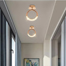 Axyaa Rose Gold Alloy Ceiling Lamp - Modern Nordic Design for Living Room, Kitchen, Bedroom
