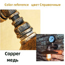 Axyaa Retro Water Pipe Wall Light for Bedroom Restaurant Pub Cafe Bar