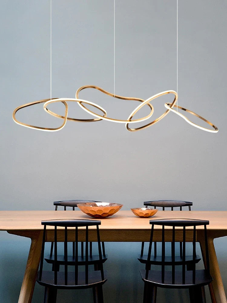 Axya Minimalist Art Chandelier for Dining, Restaurant, Bar - Creative Light Luxury Lamps