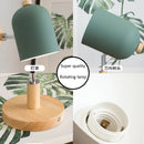 Axyaa Macaroon Wooden Wall Sconce in 6 Colors for Bedroom Reading