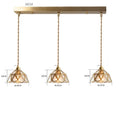 Axyaa Japanese Style Vintage Glass Copper Pendant Lights