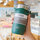 Axyaa Double Stainless Steel Coffee Mug | 710 ML Thermos Bottle