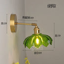 Nordic Brass Wall Lamp Small Copper Glass LED Wall Sconce – Axyaa