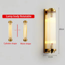 Axyaa Postmodern Crystal Wall Lamp American Minimalist Living Room Bedroom LED Lights