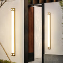 Axyaa Outdoor LED Wall Lamp Gold Black Sconce Light 110V 220V