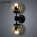 Axyaa Glass Beads LED Wall Sconces for Modern Home Deco Living Room and Bedroom