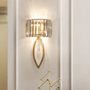Axyaa Crystal LED Wall Lamp: Modern Luxury for Bedroom, Living Room, TV, Aisle & Entrance