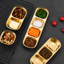 Axyaa Stainless Steel Seasoning Dish Sauce Tray Hot Pot BBQ Dipping Bowl