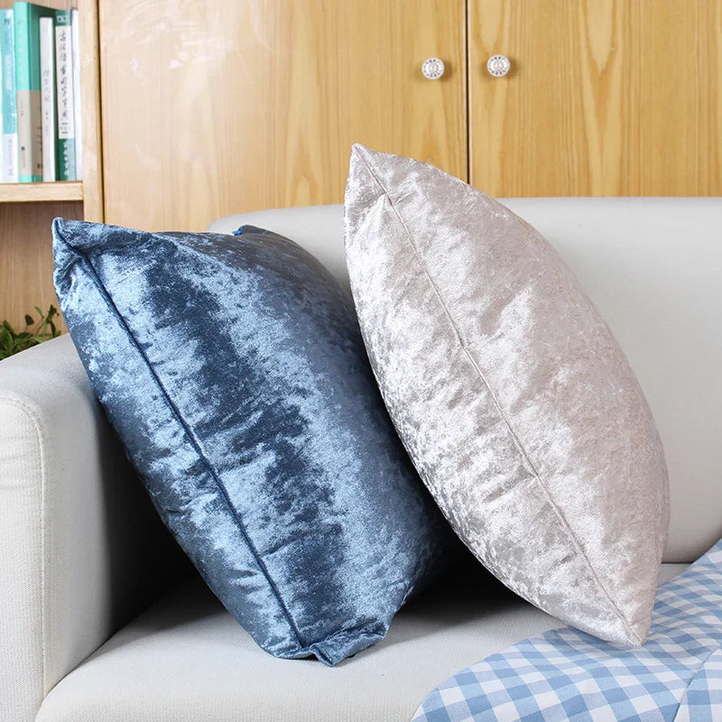 Velvet Decorative Pillows for Sofa, Super Soft Cover, Nordic Home Decor, Axyaa