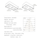 Axyaa 24W Ultra-thin LED Ceiling Spot Light for Foyer Living Room