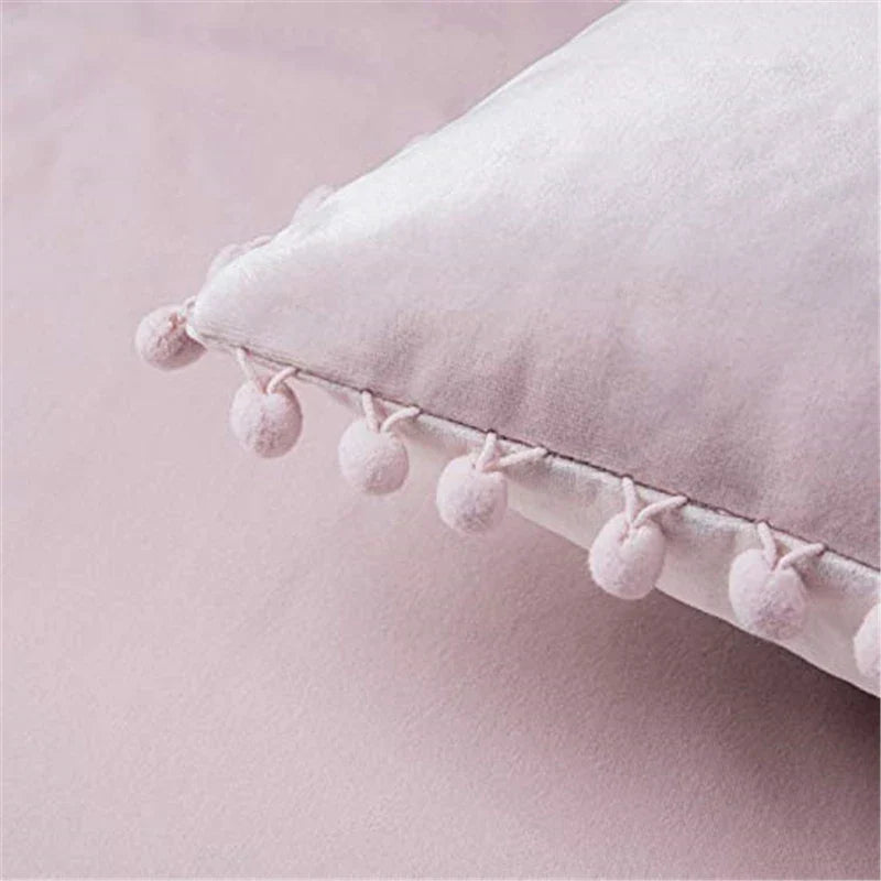 Axyaa Velvet Cushion Covers: Nordic Style Sofa Throw Pillowcase, 45x45 Home Decor