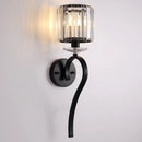 Axyaa Crystal Wall Lamp: Elegant Indoor LED Lighting in European Style