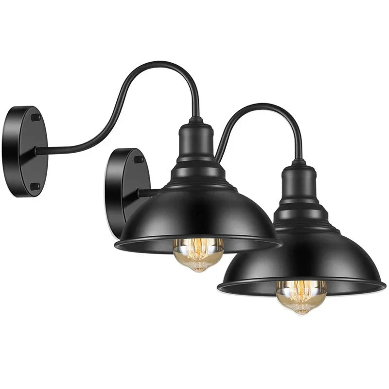 Axyaa Retro Loft Wall Lamp: Nordic, Industrial, Creative Lighting for Home, Bar, or Cafe