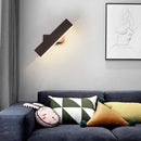 Axyaa Modern LED Wall Sconce with Switch Rotation Adjustable Hallway Wall Light