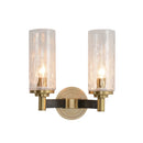 Axyaa Bronze Crystal Wall Lamp LED Sconce for Bedroom Living Room Modern Decor