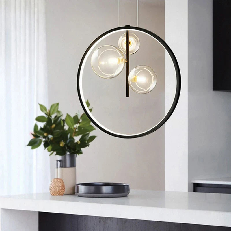 Axyaa Nordic Soap Bubble Glass Chandelier for Restaurant, Bar, Bedroom, Staircase