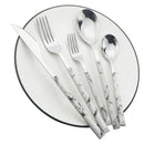 Axyaa Stainless Steel Cutlery Set for Dining - 20-Piece Complete Tableware Collection
