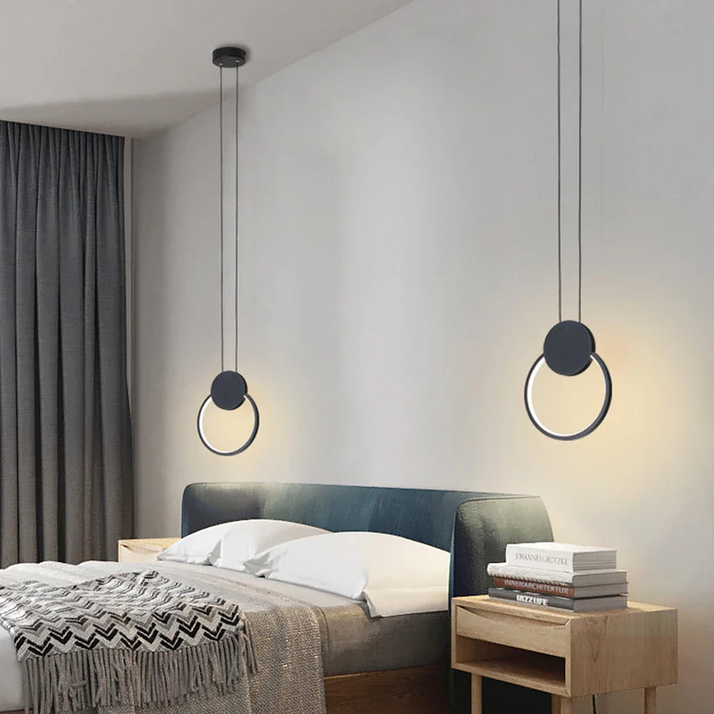 Axyaa LED Pendant Lamp 12W Aluminum for Kitchen Bar Dining and Living Room