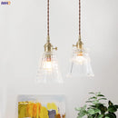 Axyaa Glass Pendant Lights: Nordic Japan Style for Bar Cafe Living Room Industrial Vintage Lamp