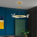 Axyaa Luxury Crystal Chandelier: Modern Nordic LED Lighting Set for Living Room, Restaurant & Bedroom