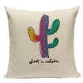 Axyaa Cactus Desert Decor Pillow Covers Scenery Floral Cushion Case