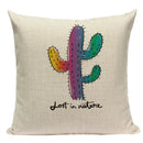 Axyaa Cactus Desert Decor Pillow Covers Scenery Floral Cushion Case