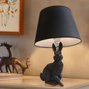 Axyaa Rabbit Resin Table Lamp for Children's Room and Living Room