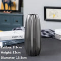 Axyaa Ceramic Black Vase: Handmade Fashion Tabletop Flower Vase for Home Décor