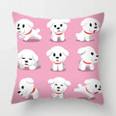 Axyaa Dog Print Cushion Cover 45X45CM Home Sofa Decor Pillow Case