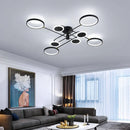 Axyaa Modern LED Dimmable Ceiling Chandeliers for Home Decor Lighting